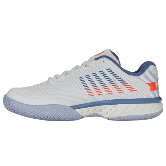KSwiss Hypercourt Express 2 2E (Wide) White/Infinity/Scarlet Men's Shoe