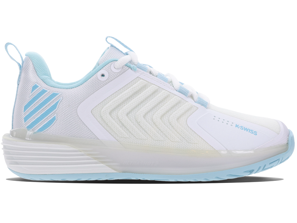 KSwiss Ultrashot 3 White/Blue Glow Women's Shoe