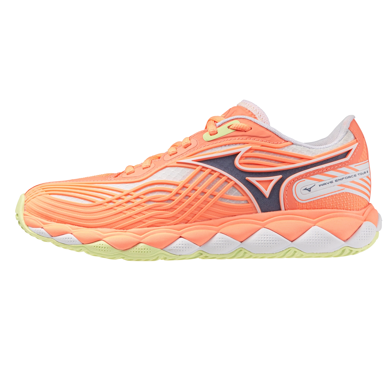 Mizuno Wave Enforce Tour 2 Coral/White Women's Shoe