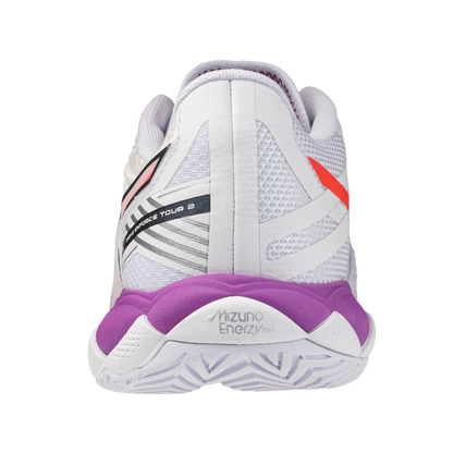 Mizuno Wave Enforce Tour 2 White/Orange Women's Shoe