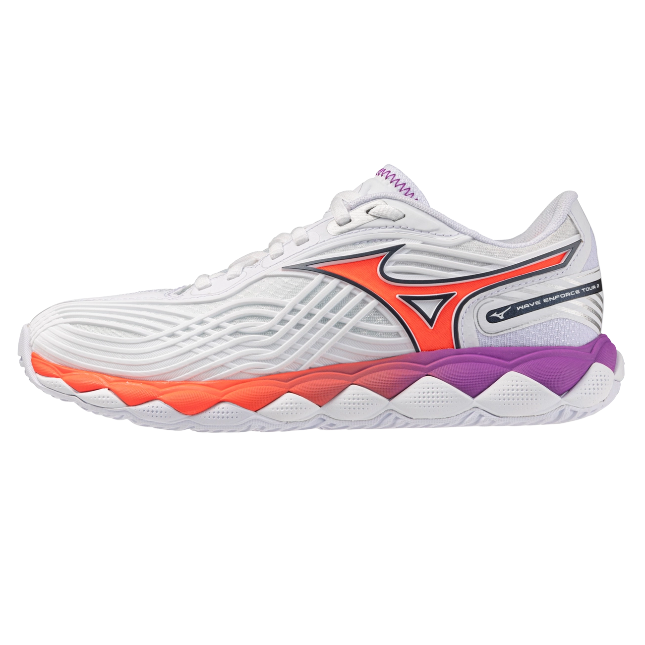 Mizuno Wave Enforce Tour 2 White/Orange Women's Shoe