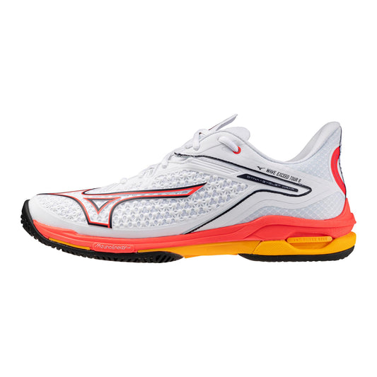 Mizuno Wave Exceed Tour 6 Moroccan White/Coral Men's Shoe