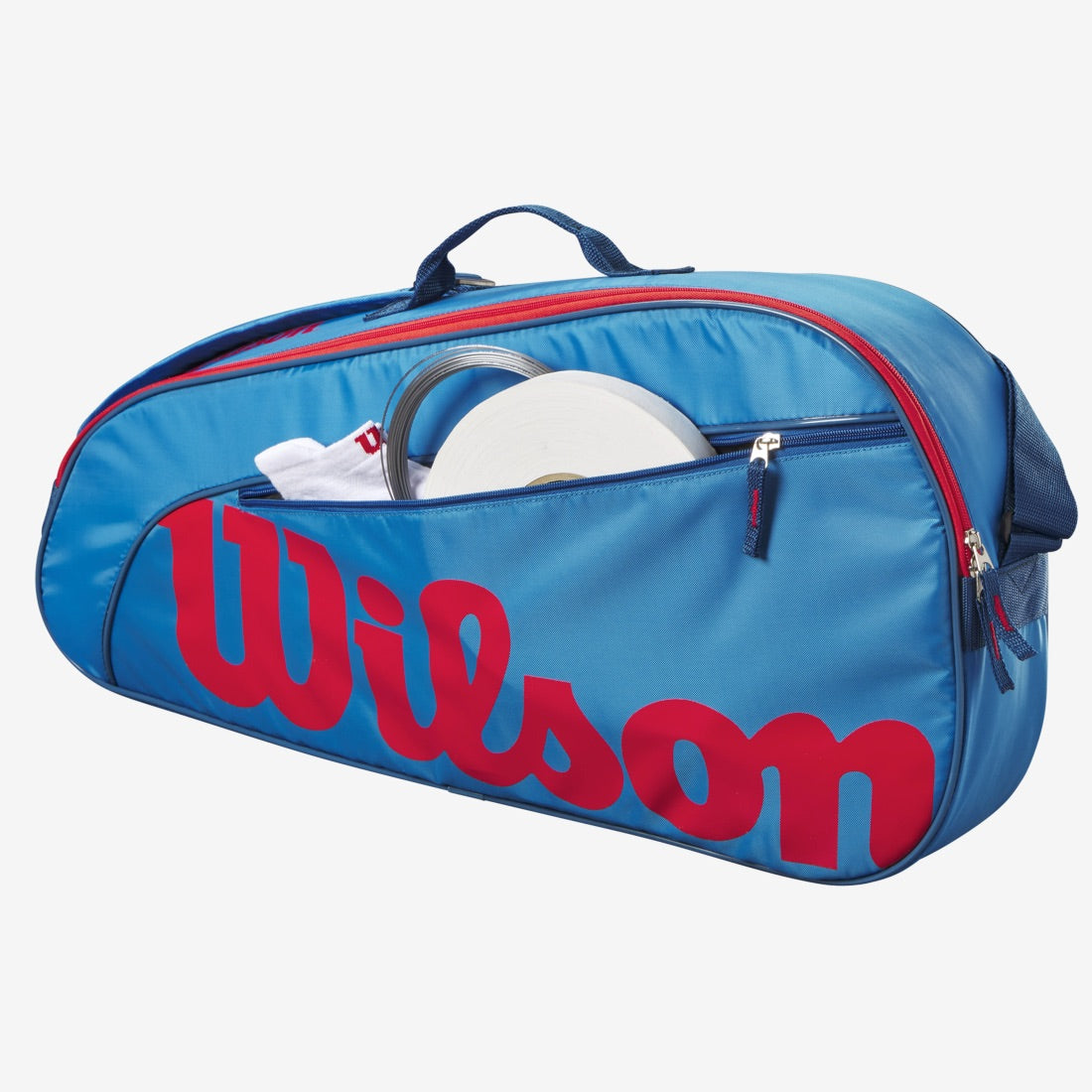 WILSON Junior Tennis Racket Bag Pack, Blue Orange