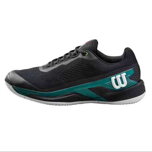 Wilson Rush Pro 4.0 Blade Black/Black/Teal Blue Men's Shoe