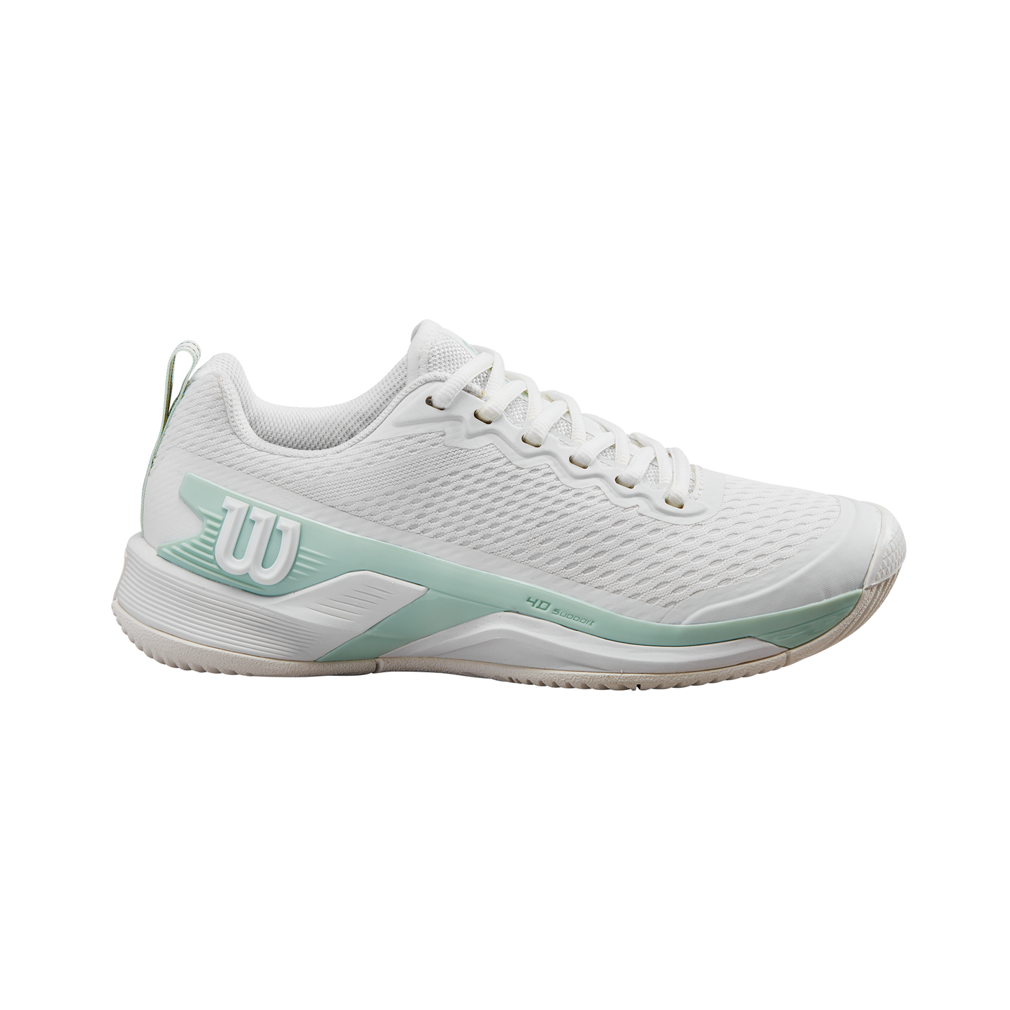 Wilson Rush Pro 4.5 White/Surf/Tofu Women's Shoe