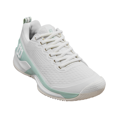 Wilson Rush Pro 4.5 White/Surf/Tofu Women's Shoe