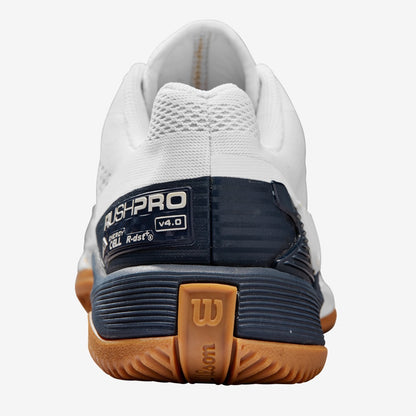 Wilson Rush Pro 4.0 White/Navy Blazer/Gum1a Women's Shoe