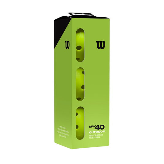 Wilson Max 40 Outdoor Pickleball (3 Pack)