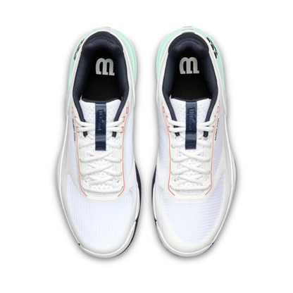 Wilson Rush Pro 5 White/Bay/Coral Men's Shoe