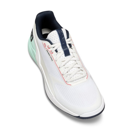 Wilson Rush Pro 5 White/Bay/Coral Men's Shoe