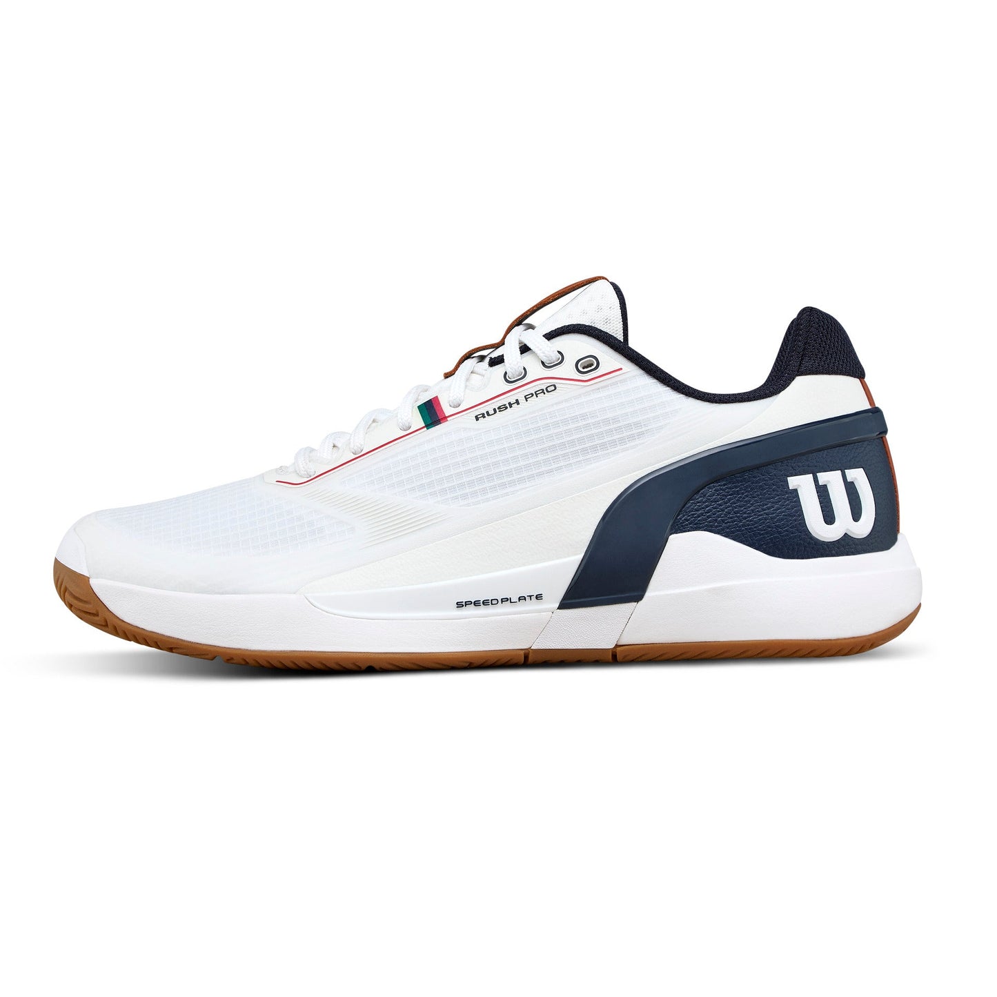Wilson Rush Pro 5 White/Navy/Gum Men's Shoe