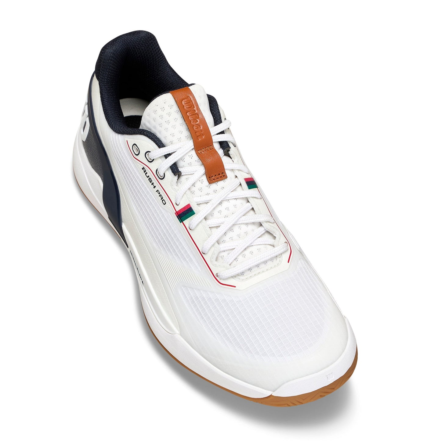 Wilson Rush Pro 5 White/Navy/Gum Men's Shoe