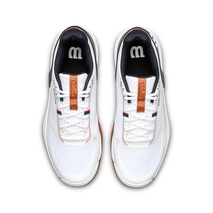 Wilson Rush Pro 5 White/Navy/Gum Men's Shoe