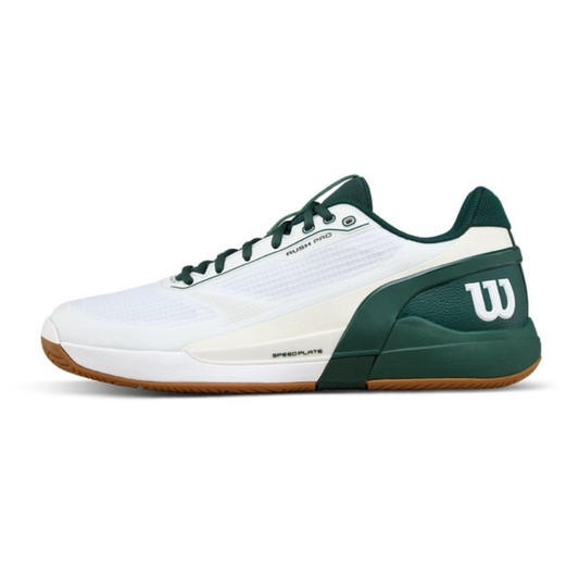Wilson Rush Pro 5 White/Sycamore/Gum Men's Shoe
