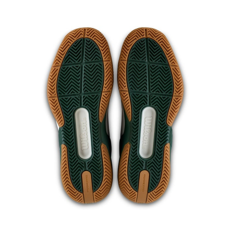 Wilson Rush Pro 5 White/Sycamore/Gum Men's Shoe