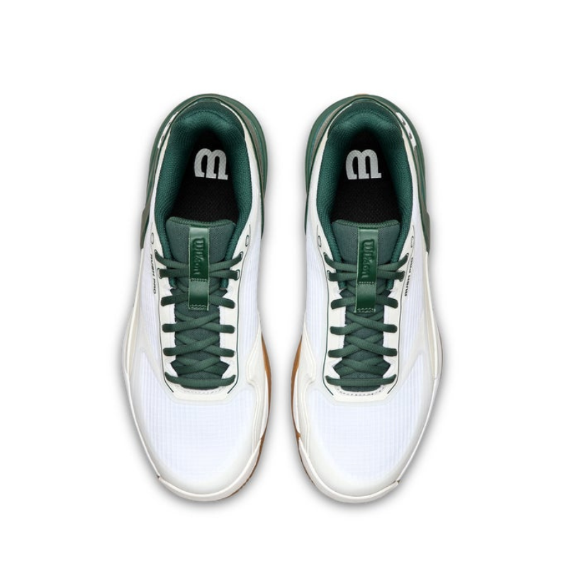 Wilson Rush Pro 5 White/Sycamore/Gum Men's Shoe