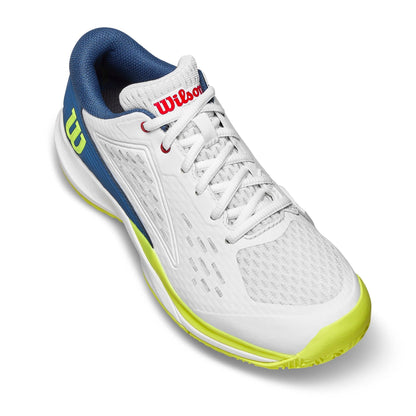 Wilson Rush Pro Ace White/Ensign Blue Junior Shoe