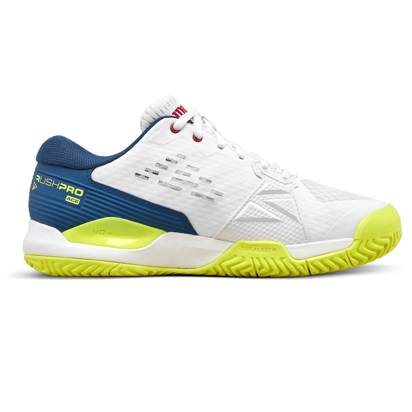 Wilson Rush Pro Ace White/Ensign Blue Junior Shoe