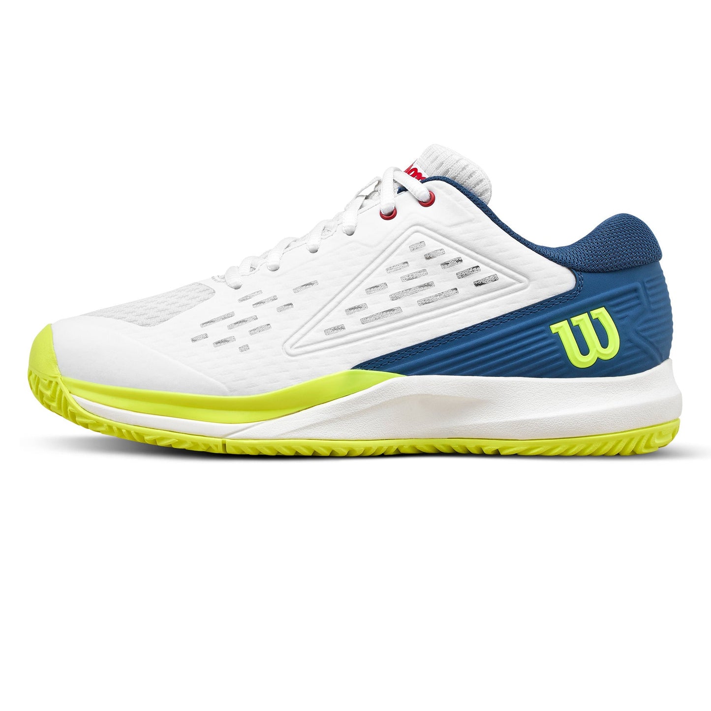 Wilson Rush Pro Ace White/Ensign Blue Junior Shoe
