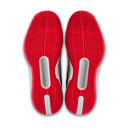 Wilson Rush Pro 5 White/Red/Microchip Men's Shoe