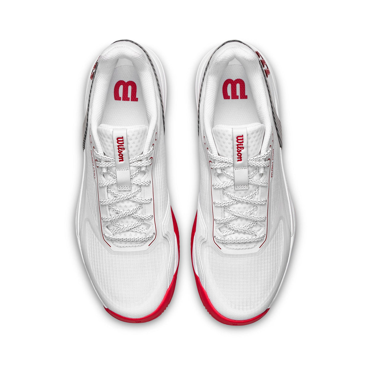 Wilson Rush Pro 5 White/Red/Microchip Men's Shoe