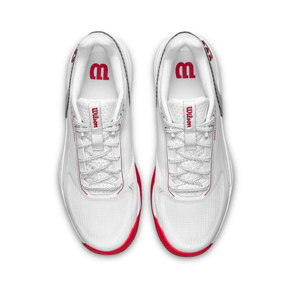 Wilson Rush Pro 5 White/Red/Microchip Men's Shoe