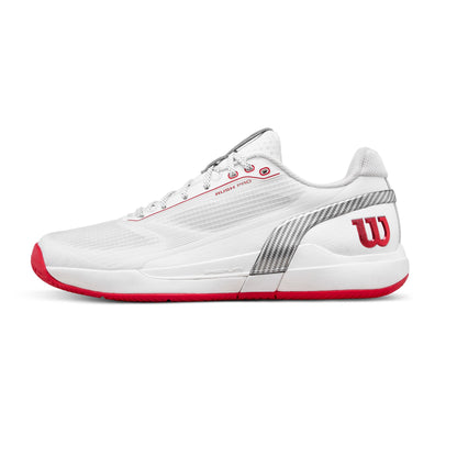 Wilson Rush Pro 5 White/Red/Microchip Men's Shoe