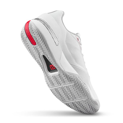 Wilson Rush Tour 5 White/Red/Micro Chip Men's Shoe