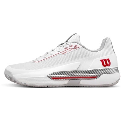 Wilson Rush Tour 5 White/Red/Micro Chip Men's Shoe