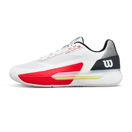 Wilson Rush Tour 5 White/Black/Red Men's Shoe